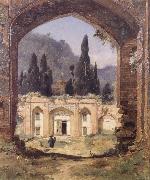 Jean-Paul Laurens Ruins of the Palace of Asraf oil painting